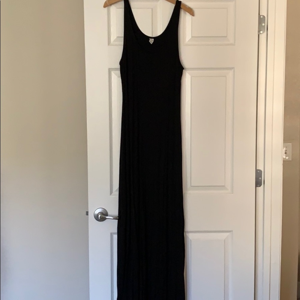 Black, knit maxi dress